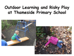 Outdoor Learning and Risky Play morning