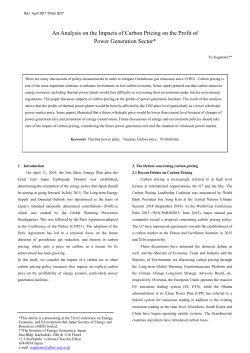 An Analysis on the Impacts of Carbon Pricing on the Profit of Power