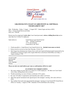 grand haven coast guard festival softball tournament 2017