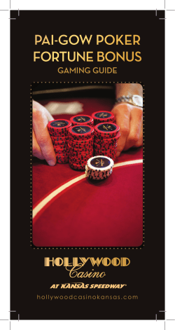 pai-gow poker fortune bonus - Hollywood Casino at Kansas