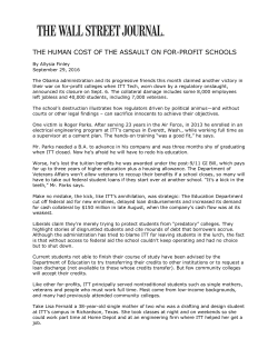 the human cost of the assault on for-profit schools