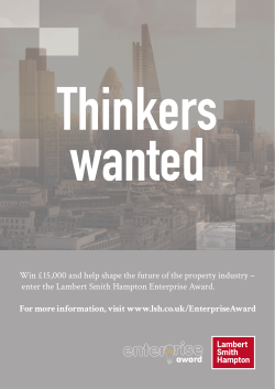 enter the Lambert Smith Hampton Enterprise Award. For more i