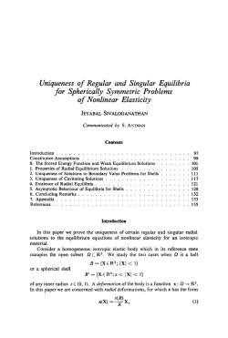 Uniqueness of regular and singular equilibria for spherically