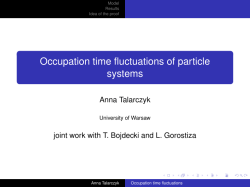 Occupation time fluctuations of particle systems
