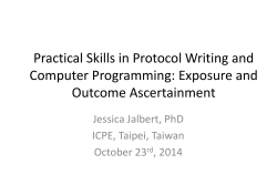 Exposure and Outcome Ascertainment