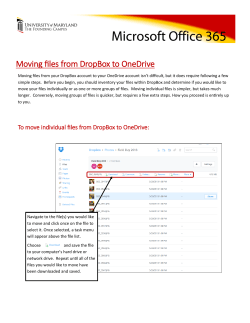 Moving files from DropBox to OneDrive