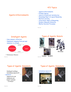 Robots Types of Agents