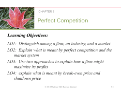 Increasing Cost Industry an industry in which the prices of resources