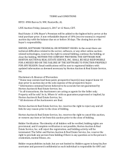 Terms and Conditions - Wears Auctioneering Inc.