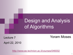 Algorithms for Large Data Sets