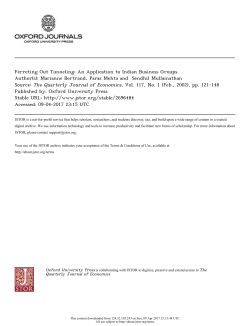 Ferreting Out Tunneling: An Application to Indian Business Groups