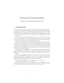 Intertemporal Greenwald-Stiglitz - CeNDEF