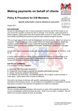 Guided by tax agent - Institute of Certified Bookkeepers