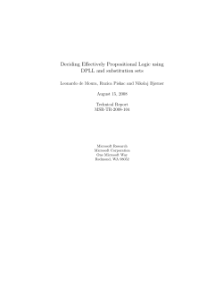Deciding Effectively Propositional Logic using DPLL and