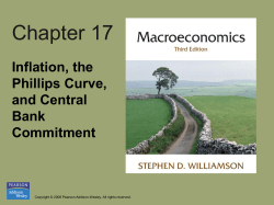 Chapter 17 Inflation, the Phillips Curve, and Central Bank Commitment