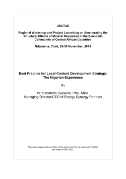 Best Practice for Local Content Development Strategy: The
