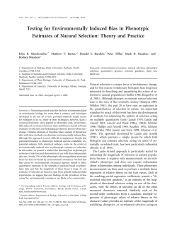 Testing for Environmentally Induced Bias in Phenotypic Estimates of