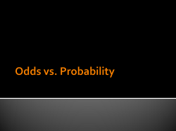 Odds vs. Probability