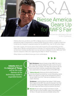 Biesse America Gears Up for AWFS Fair