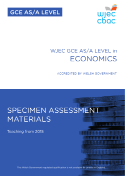 economics materials specimen assessment