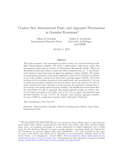 Country Size, International Trade, and