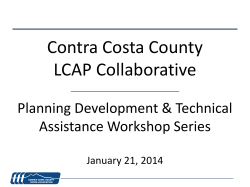 LCAP - Contra Costa County Office of Education