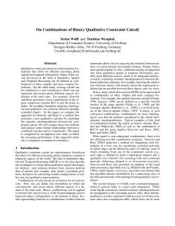 On Combinations of Binary Qualitative Constraint Calculi