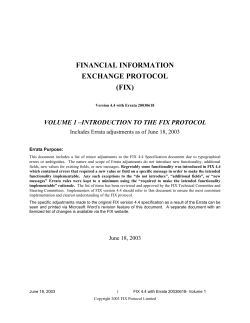 FIX - W3C mailing list