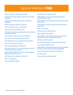 Ignition interlock FAQ