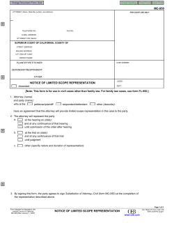 mc-950 notice of limited scope representation notice of limited
