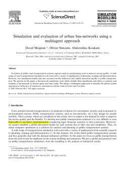 Simulation and evaluation of urban bus