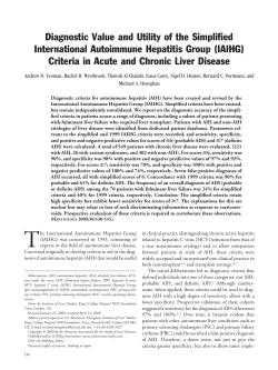 Diagnostic value and utility of the simplified International