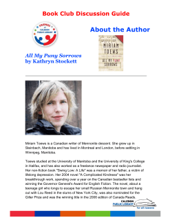 All My Puny Sorrows - Caledon Public Library