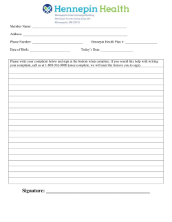 Hennepin Health appeals and grievances form