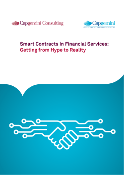 Smart Contracts in Financial Services