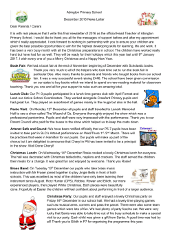 December-2016 - Abington Primary School