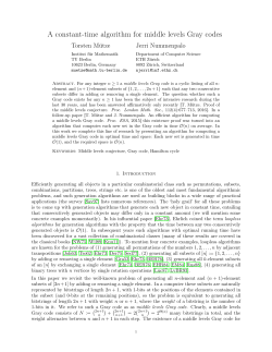 A constant-time algorithm for middle levels Gray codes