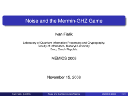 Noise and the Mermin-GHZ Game