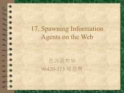17. Spawning Information Agents on the Web
