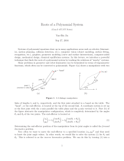 Roots of a Polynomial System - Department of Computer Science