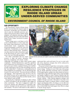 exploring climate change resilience strategies in rhode island urban