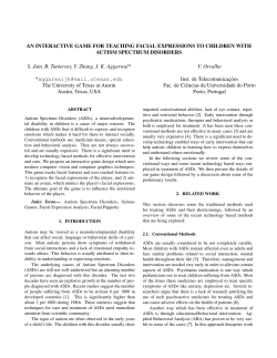 AN INTERACTIVE GAME FOR TEACHING FACIAL EXPRESSIONS