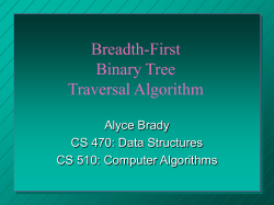 Breadth-First Binary Tree Traversal Algorithm
