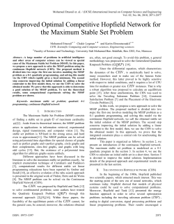 Improved Optimal Competitive Hopfield Network for the Maximum