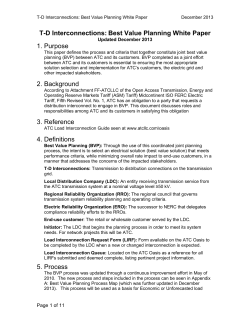 Joint Best Value Planning White Paper