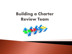 Choosing a Charter Review Team