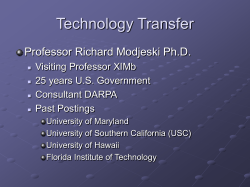 Technology Transfer - Xavier Institute of Management Bhubaneswar