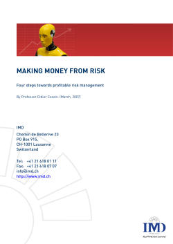 making money from risk