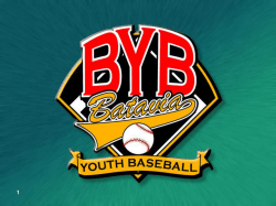 BYB Coaches Development - Batavia Youth Baseball
