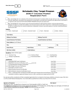 Scholastic Clay Target Program 2016